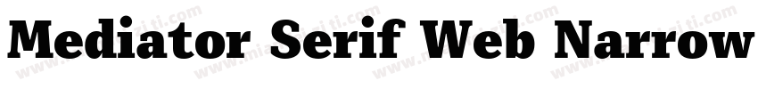 Mediator Serif Web Narrow字体转换